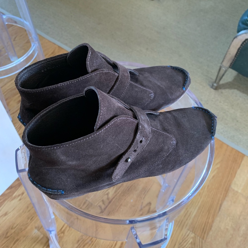 Donald Pliner Brown Suede Booties sz9 - Picture 4 of 13